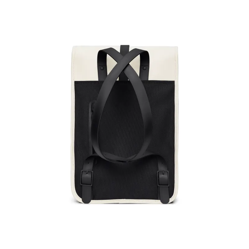 Rains Polyurethane And Polyester Blend Laptop Backpack Mini Unisex Black-52
