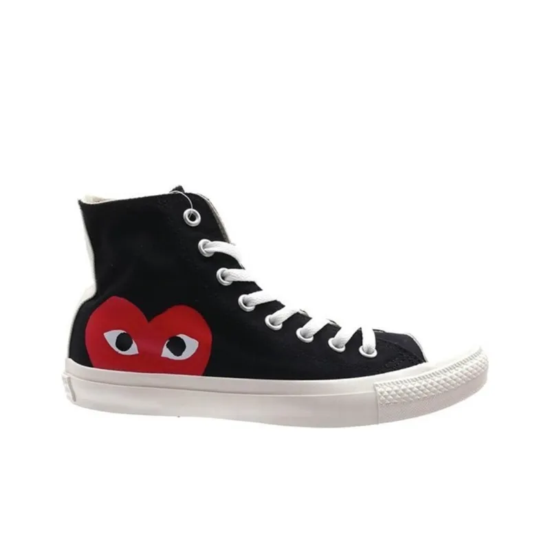 Converse Comme Des Garçons Play X Chuck Taylor All Star High 'Black'-1