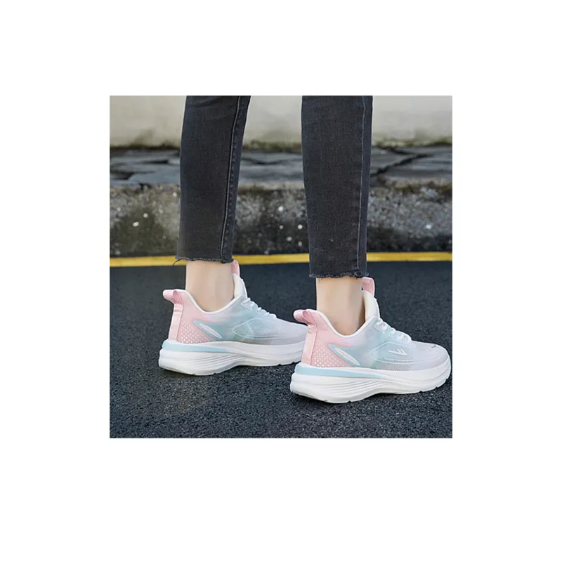 Warrior Abrasion Resistant Low Top Running Shoes Women's White Moon Pink-6