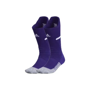 Adidas Adizero Football Cushioned Crew Socks Knee-High Socks Men's Purple