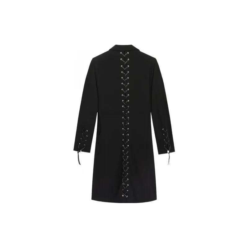 VERSACE VERSACE SS23 Coats Unisex Black-1