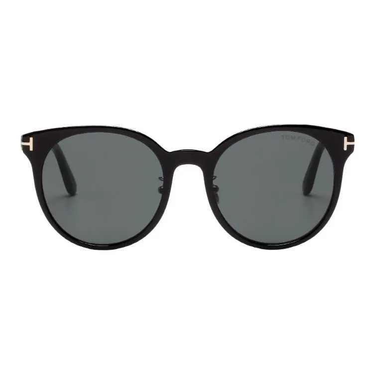 TOM FORD Acetate Oval Sunglasses Unisex Black-1