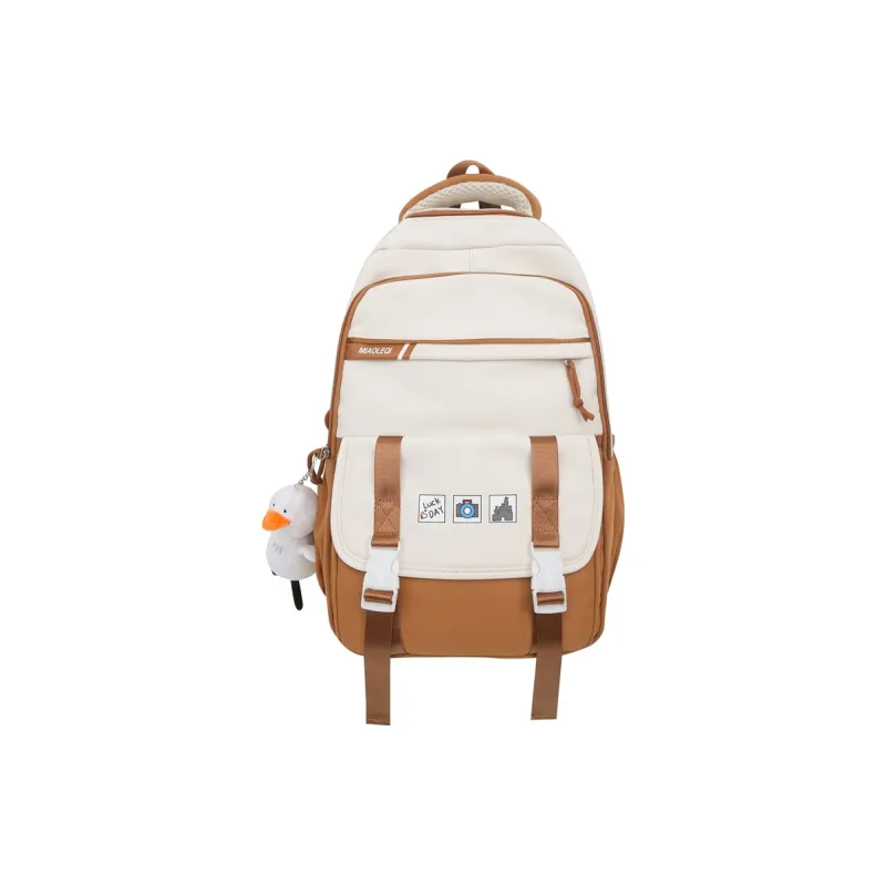 Parker Bear Nylon Students All Versatile Elegant Style Unisex Khaki/Pink/Orange/Purple/Red-5