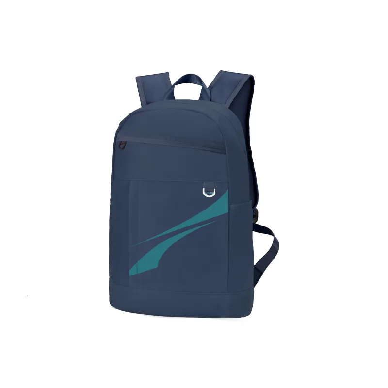 TURN UP Polyester Backpack Laptop Bag Regular Unisex Navy Blue-1