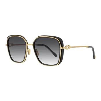 FRED Metal Acetate Irregular Shape Sunglasses Unisex Gold