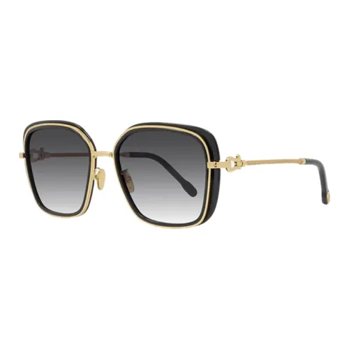 FRED Metal Gold-Plated Round Sunglasses Unisex Gold
