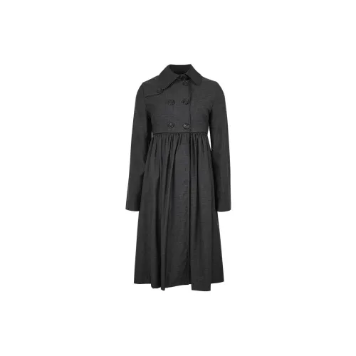 LIZZY Trench Coats Women's Smoke Gray