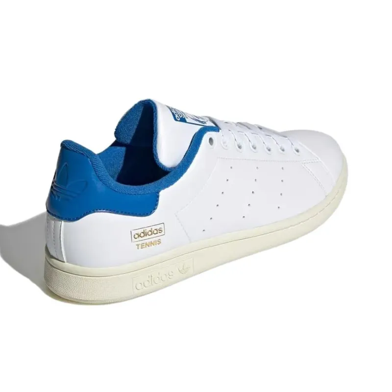 Adidas Originals STAN SMITH Anti Slip Wear Resistant Low Top Skateboard Shoes Men's White Blue-3