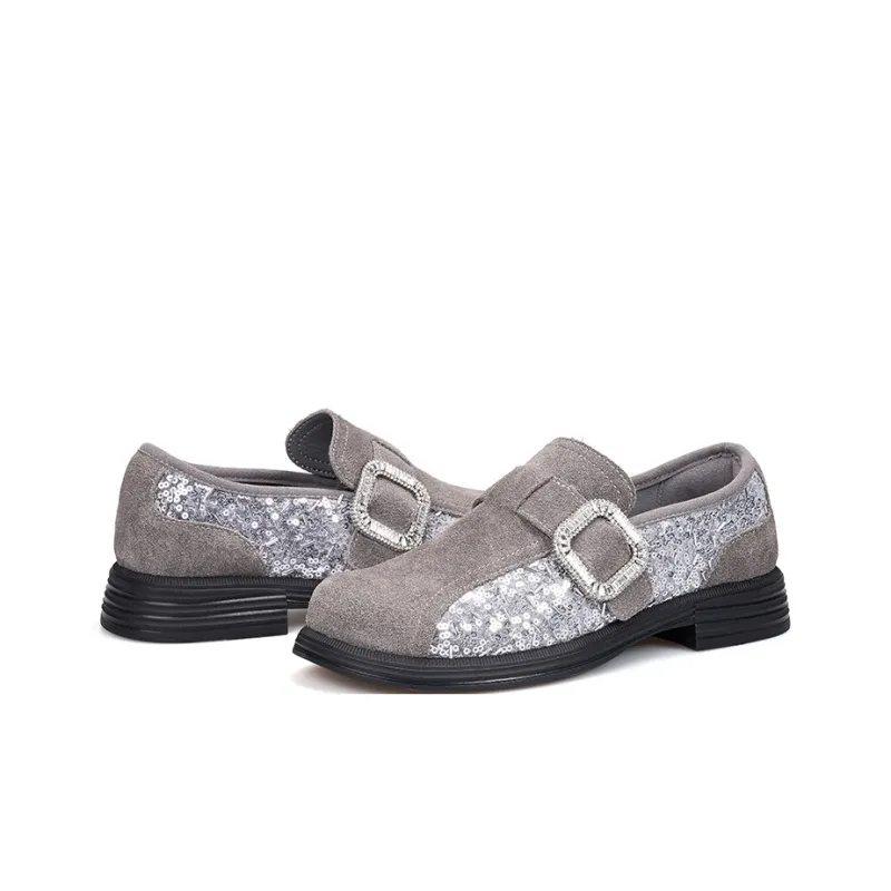 Joy&Mario Loafers Women's Black/Gray/Gold-13