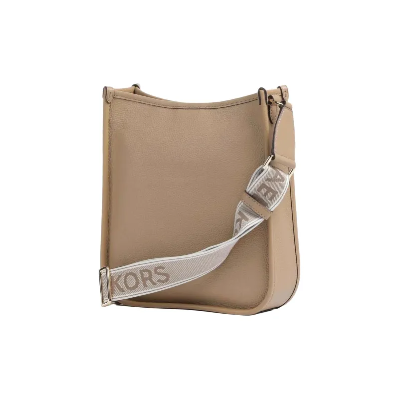 MICHAEL KORS Grain Leather Shoulder Bag, Crossbody Bag Women's Light Brown-3