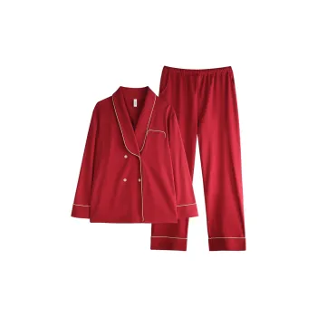 Xuan Liang Pajama Set Women's Maroon