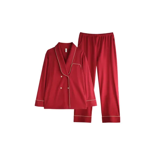 Xuan Liang Pajama Set Women's Maroon