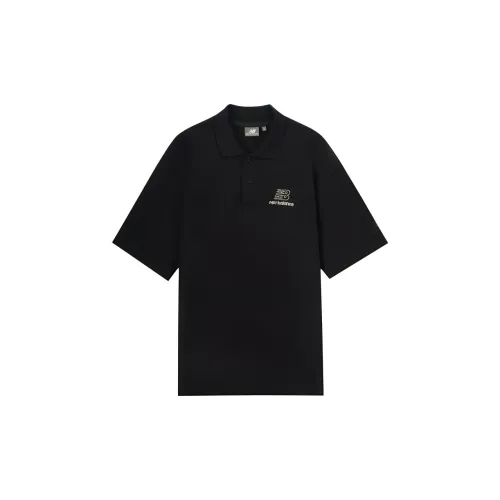 New Balance Polo Shirts Men Black