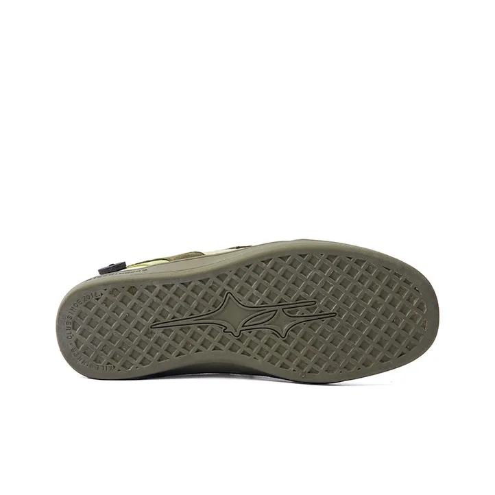 KILLWINNER Anti Slip Wear Resistant Low Top Skateboard Shoes Unisex Green-4