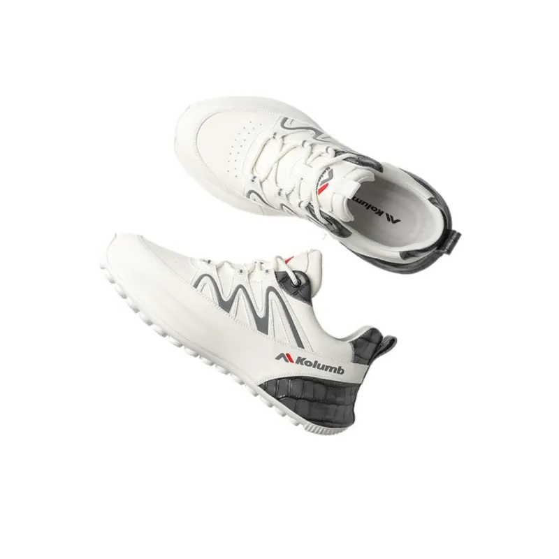 KOLUMB Kolumb Anti Slip Wear Resistant Low Top Casual Shoes Men's White Gray-1