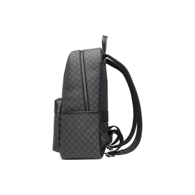 GOLDLION PVC Backpack Large Size Men's Black-1