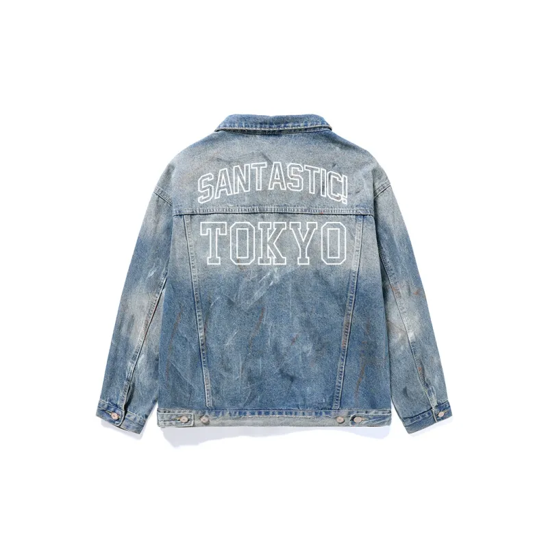 SANTASTIC Denim Jacket Men's Washed Color-1