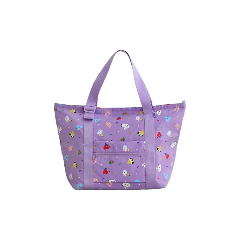 LINE FRIENDS BT21 Polyester Handbag Women's Purple-1