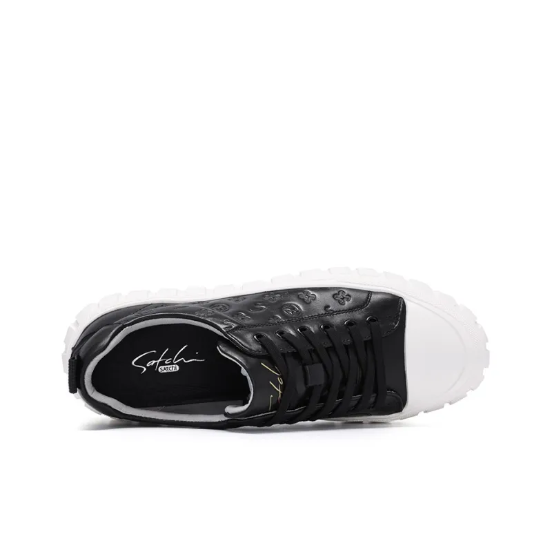 Satchi Skateboard Shoes Men Low Top Black-3