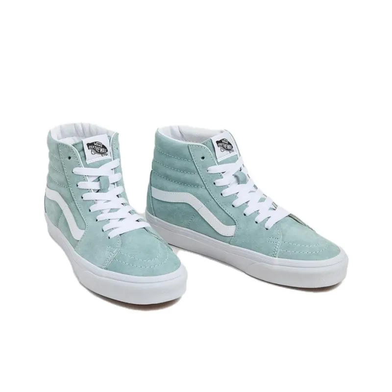 Vans SK8 HI Coverage Slip Resistant And Abrasion Resistant Mid Top Skateboard Shoes Unisex Blue-2
