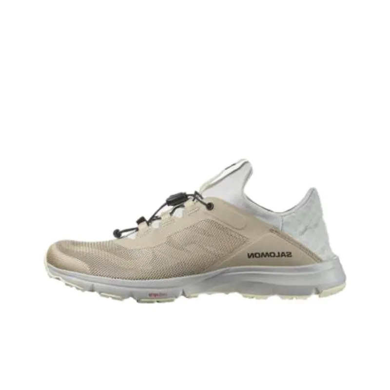 SALOMON Amphib Bold 2.0 Slip Resistant Low Top Running Shoes Women's Light Yellow Gray-5