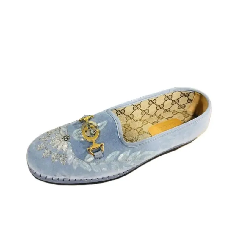 GUCCI Loafers Men Blue-0