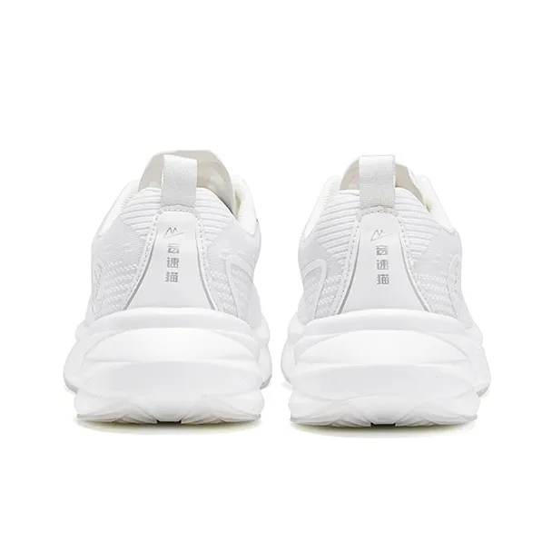 Sonic Cat Cushioning Abrasion Resistant Breathable Slip Resistant Low Top Carbon Plate Running Shoes Unisex White-3