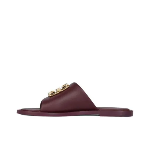 Givenchy 4G Slide Slippers Women's Ox Blood Red