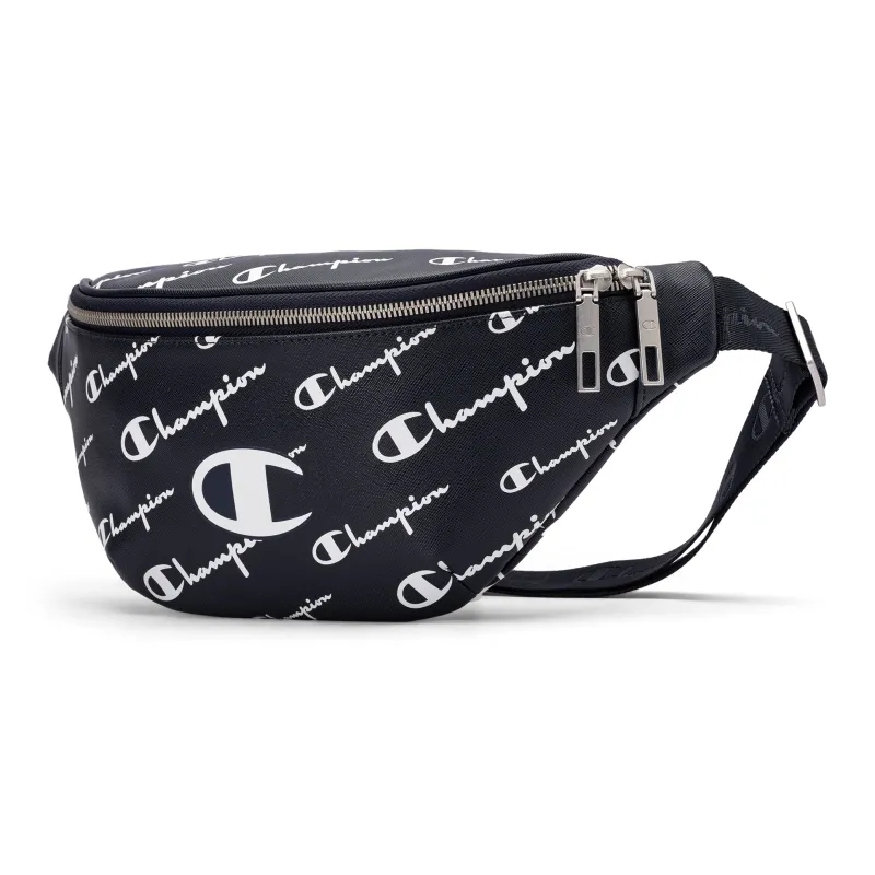 Champion Synthetic Leather Patchwork Fabric Fanny Pack Small Size Unisex Multicolor-5