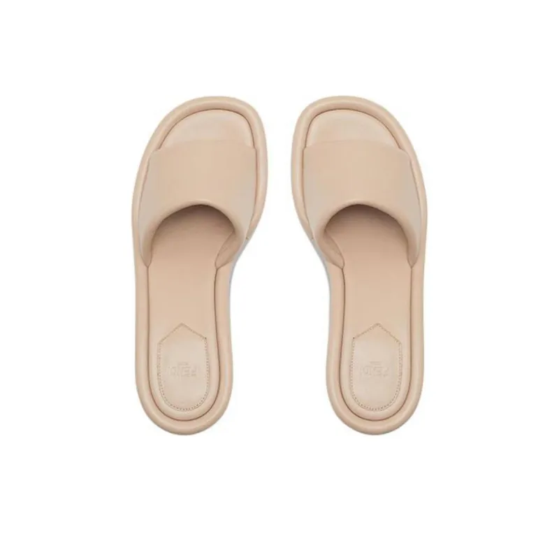 FENDI Ff Baguette Motif Wide-Band Slides Women's-4