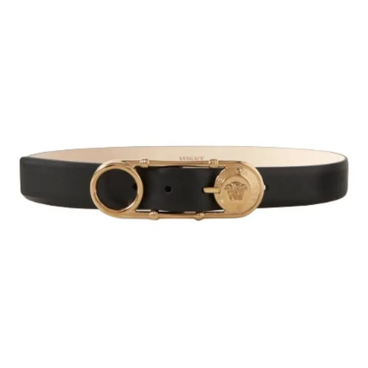 VERSACE Medusa Detailed Safety-Pin Belt-0