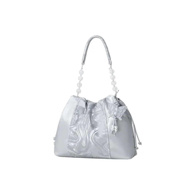 Miffy Synthetic Leather Shoulder Bag Women's White/Gray-10