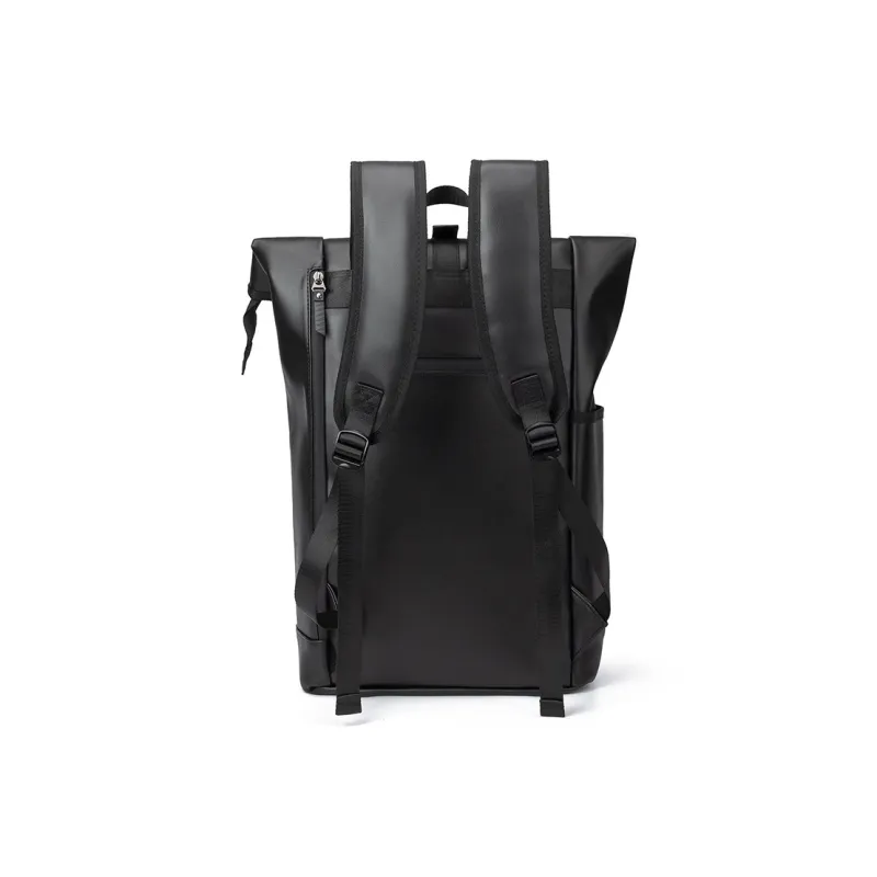 LOVERPUSS Polyurethane Backpack Men's Aurora Black-3