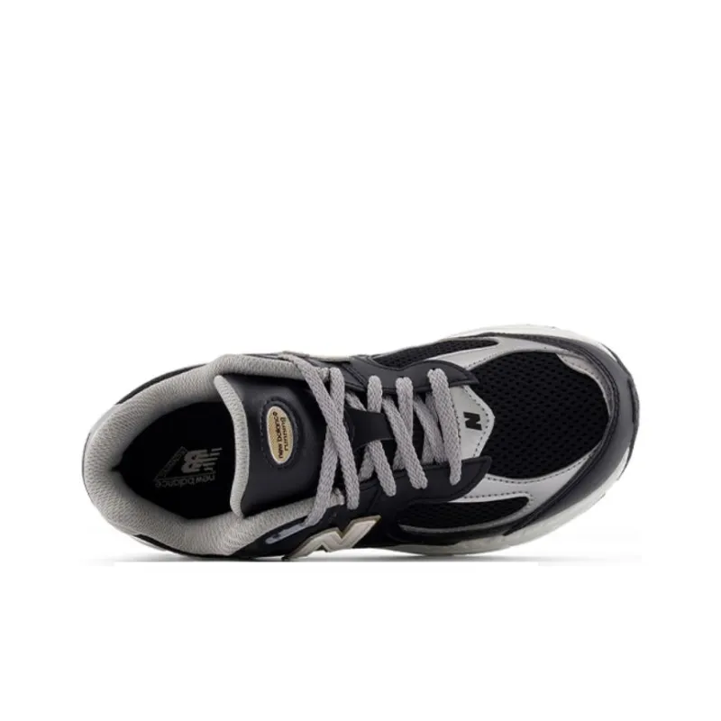 New Balance NB 2002R Abrasion Resistant Shock Absorbers Low Top Kids Lifestyle Shoes Black Silver Teenagers-3