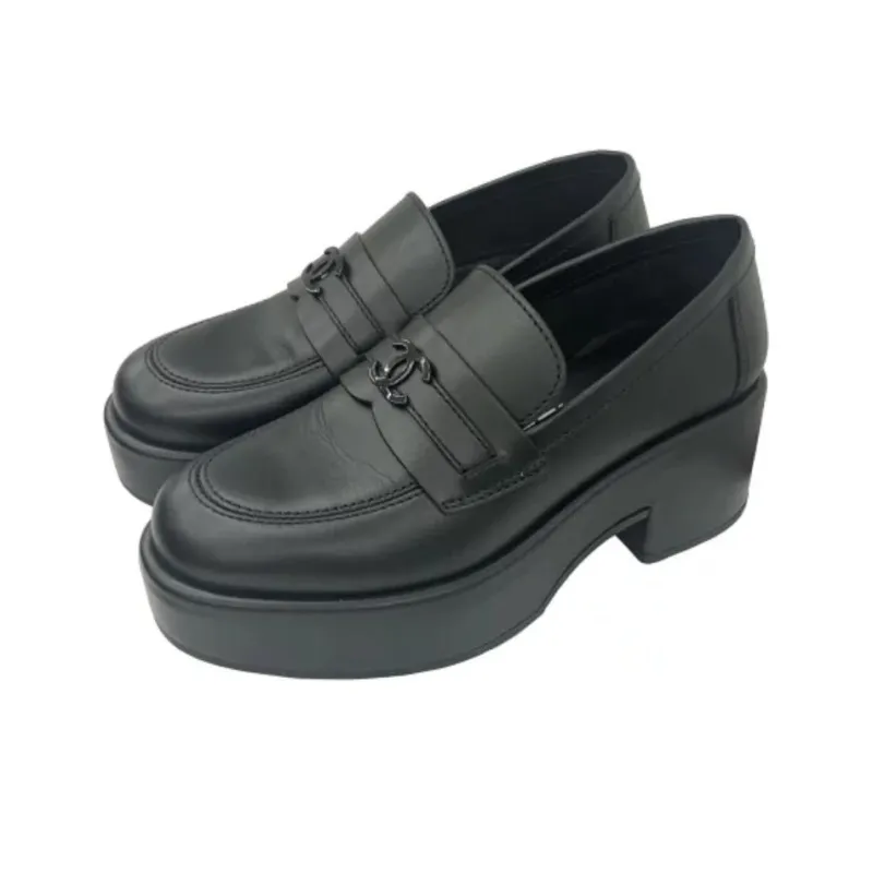 CHANEL Loafers Women's Black-2
