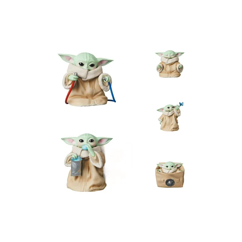 BANDAI Star Wars/Glokka Star Wars Yoda Baby Chibi Figures 10cm-1