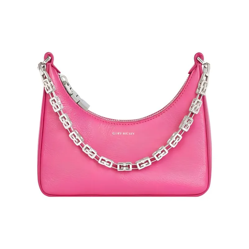 GIVENCHY Cut out Cow Leather Shoulder Bag Crossbody Bag Handbag Mini Women's Neon Pink-0
