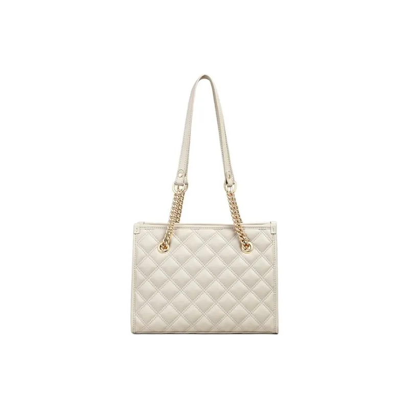 VINEY Cow Leather Tote Bag, Shopping Bag, Shoulder Bag Regular Women's Ecru-4