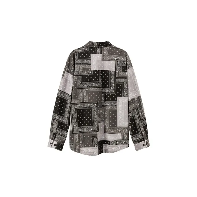 NO ONE ELSE Shirt Unisex Gray Floral-1