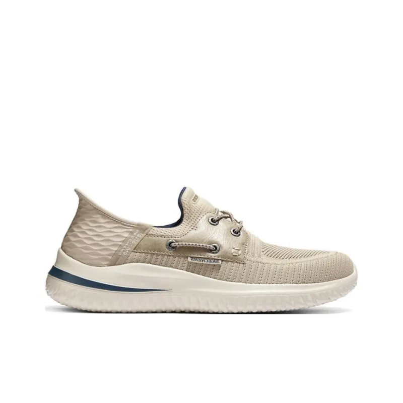 Skechers Hands Free Slip Ins Cushioning Abrasion Resistant Lightweight Low Top Casual Shoes Men's Taupe-6