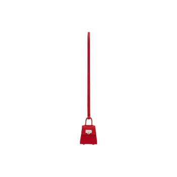 FERRAGAMO GANCINI Calfskin Charm Bag Accessory Women's Red