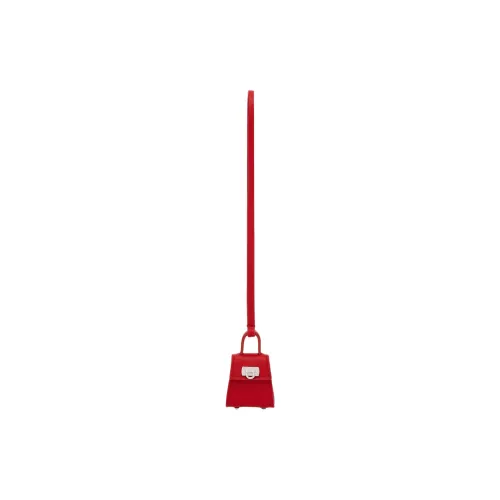 FERRAGAMO GANCINI Calfskin Charm Bag Accessory Women's Red