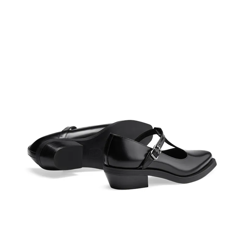 ASH LAVINIA Collection Chunky Heel Casual Shoes Pointed Toe Sneakers Women's Black-3