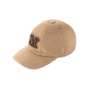 MaxMara Camel Hair Baseball Caps Women's Brown