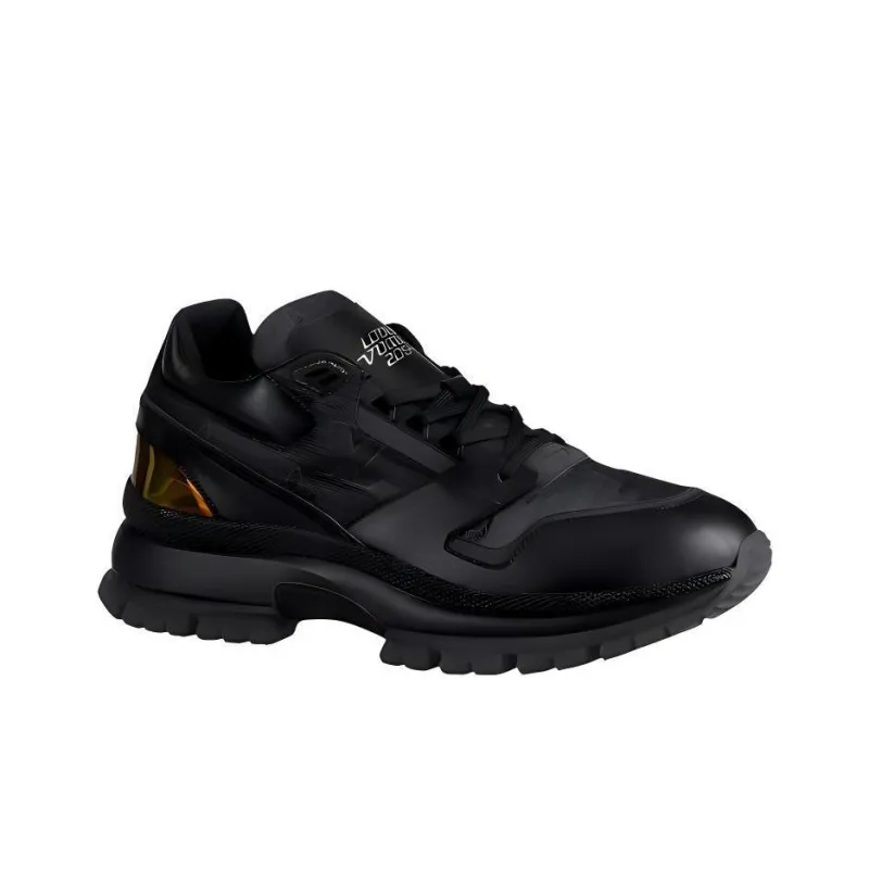 LOUIS VUITTON 2054 Spring And Summer Capsule Theme Slip-Resistant Low-Top Casual Shoes Men's Black-1