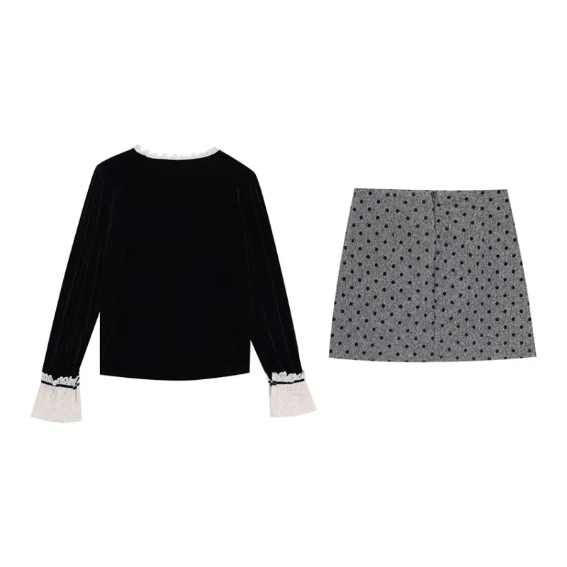 DEDY Two Piece Skirt Sets Women's-1