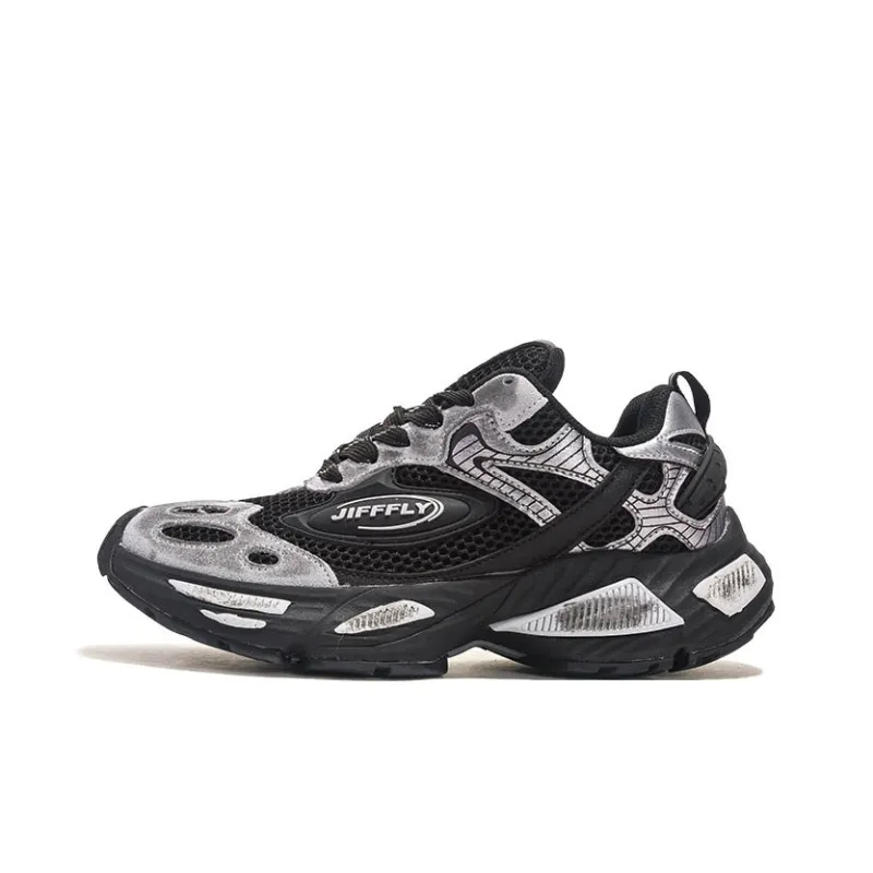 Jifffly Cushioned Slip-Resistant Breathable Lightweight Height Increasing Low-Top Chunky Sneakers Unisex-28
