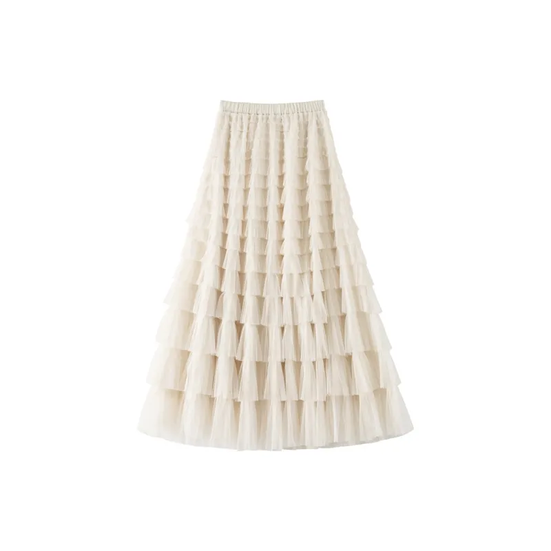 BANANA BABY Casual Long Skirts Women's Ecru-1