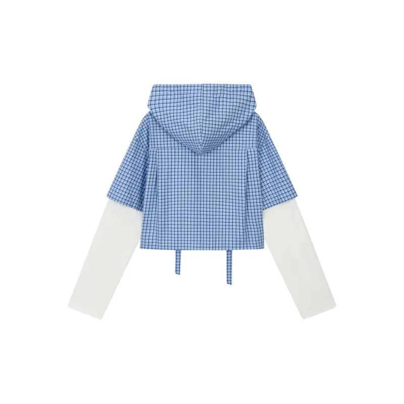 NS76 Shirts Women's Blue Plaid-1