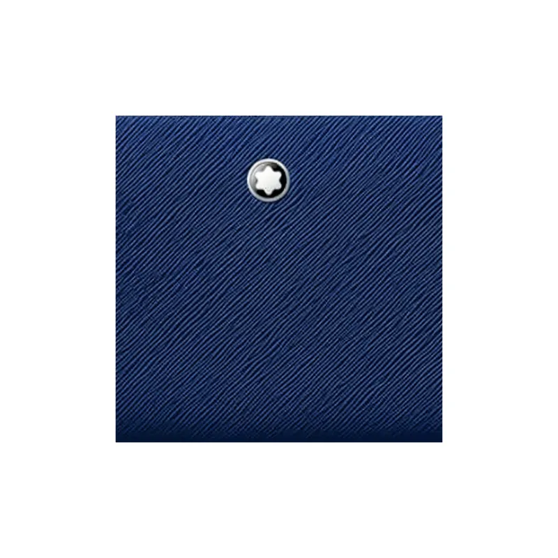 MONTBLANC Cow Leather Cell Phone Pouch Men's Midnight Blue-3
